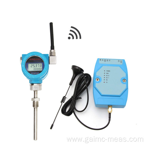 Battery powered fuel pt100 wireless temperature transmitter